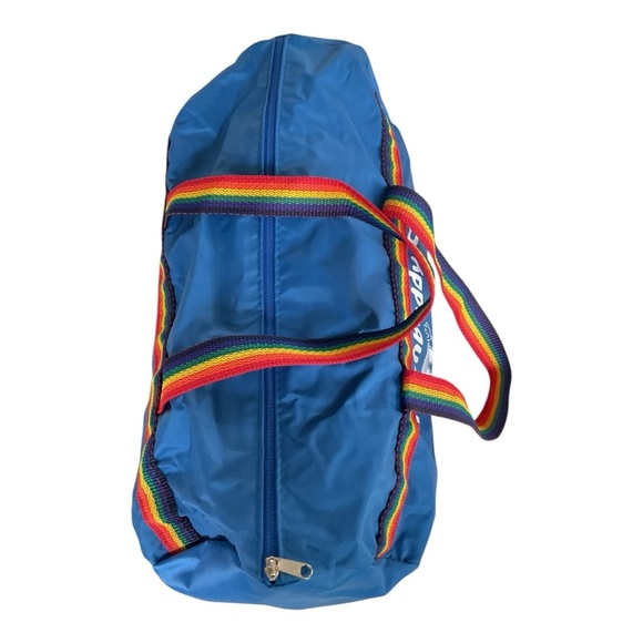 Vintage Thumbuddy Club Duffel Bag – Clinton National Bank Promo Rainbow Strap - Picture 4 of 6